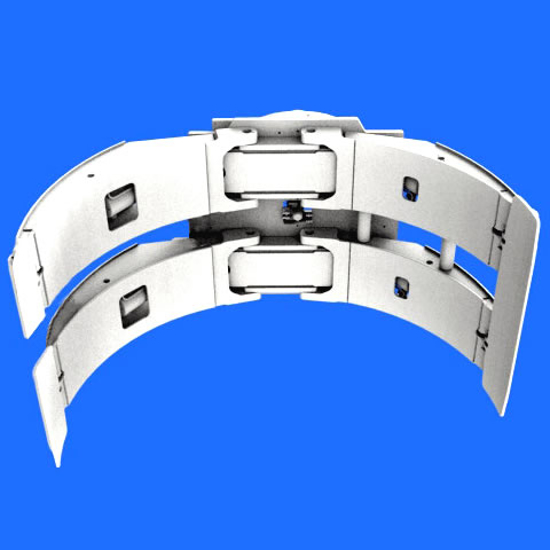 Paper Roll Clamp 2541525 mm Roll Clamp Opening Range 360 Revolving