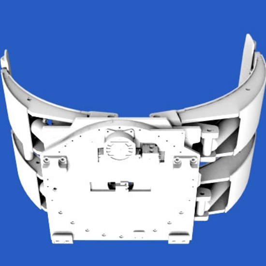 Paper Roll Clamp 2541525 mm Roll Clamp Opening Range 360 Revolving